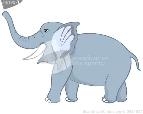 Image of Funny Cartoon Elephant 