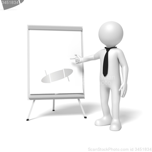 Image of man flip chart