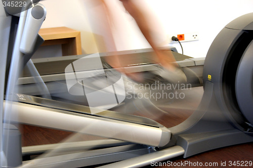 Image of bicycle in a sport studio