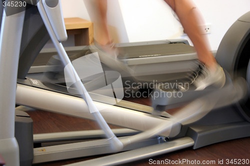 Image of bicycle in a sport studio