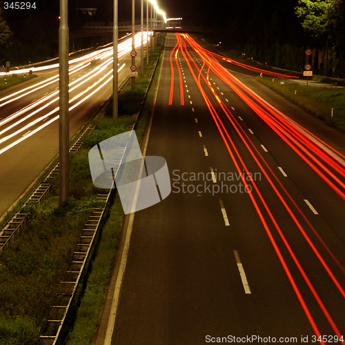 Image of Highway at night