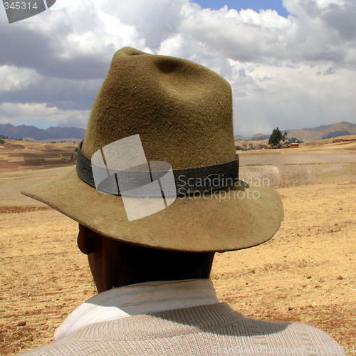 Image of farmer in peru