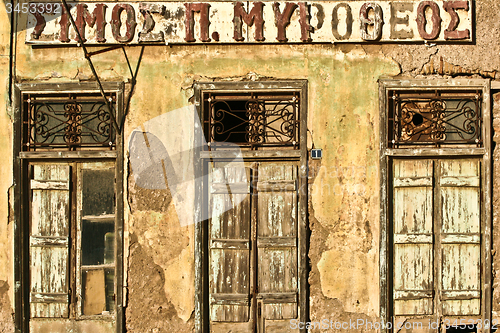 Image of Old house in greece in the summer (Peloponese)