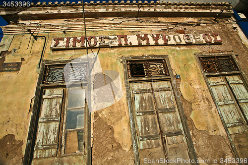 Image of Old house in greece in the summer (Peloponese)