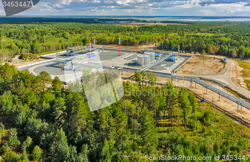 Image of warehouse of liquefied hydrocarbonic gas. Tyumen