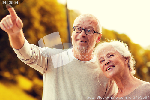 Image of senior couple in park