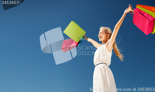 Image of woman with shopping bags