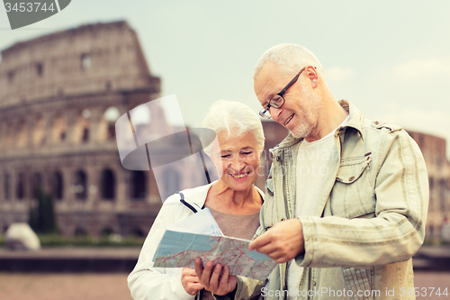 Image of senior couple on city street