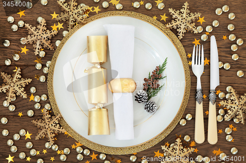 Image of Christmas Dinner Place Setting