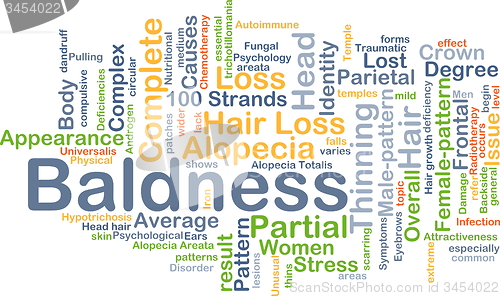 Image of Baldness background concept