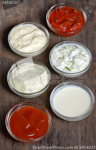 Image of various type of  sauces