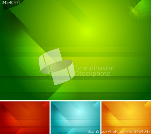 Image of Bright abstract vector tech backgrounds