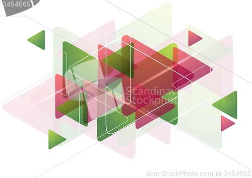 Image of Abstract tech background with triangles