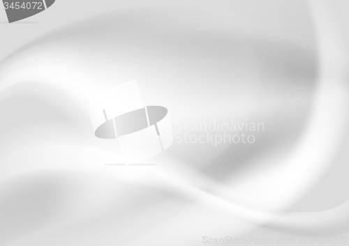 Image of Grey pearl abstract vector waves design