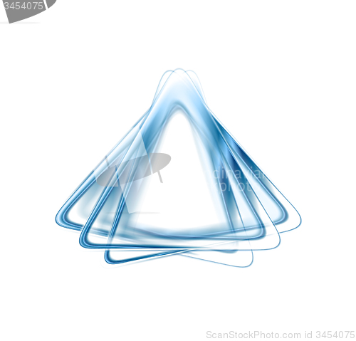 Image of Abstract blue triangles shapes corporate logo