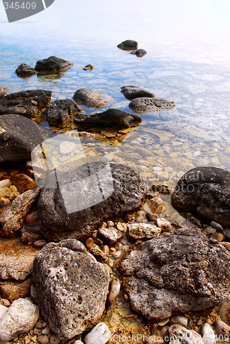 Image of Rocks in clear water