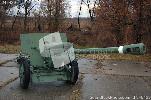 Image of Soviet 76-mm cannon,WW2