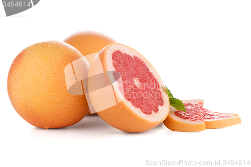 Image of Ripe red grapefruit