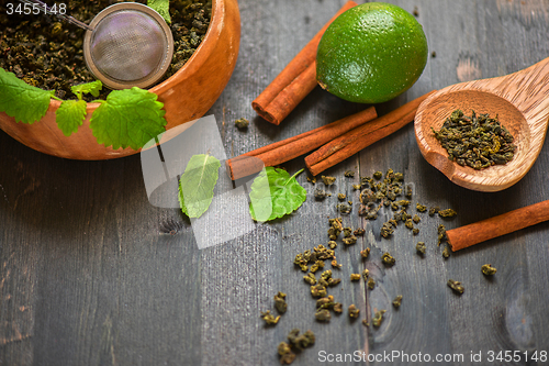 Image of berries  tea