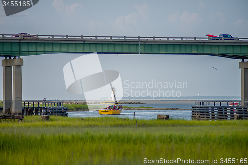 Image of waterway scenes near Cockspur Island Lighthouse