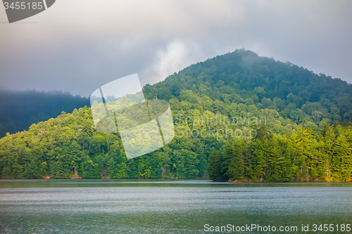 Image of lake santeetlah scenery in great smoky mountains