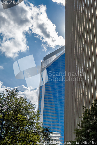 Image of charlotte nc skyline and street scenes during day time