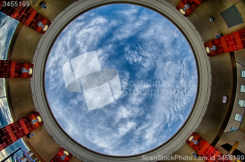 Image of bbt baseball charlotte nc knights baseball stadium and city skyl