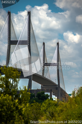 Image of Talmadge Memorial Bridge in savannah georgia