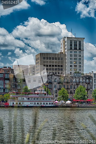 Image of Savannah Georgia USA downtown skyline