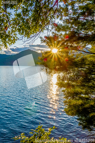 Image of lake santeetlah scenery in great smoky mountains