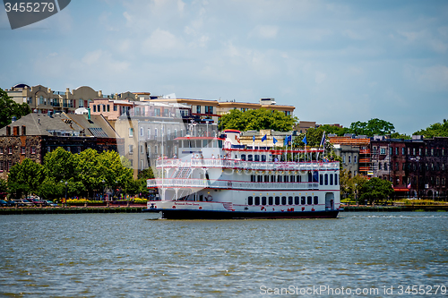 Image of Savannah Georgia USA downtown skyline