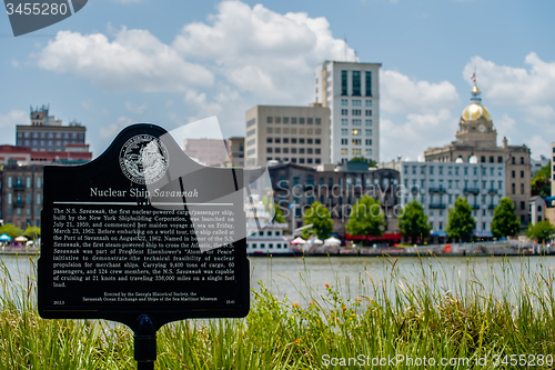 Image of Savannah Georgia USA downtown skyline