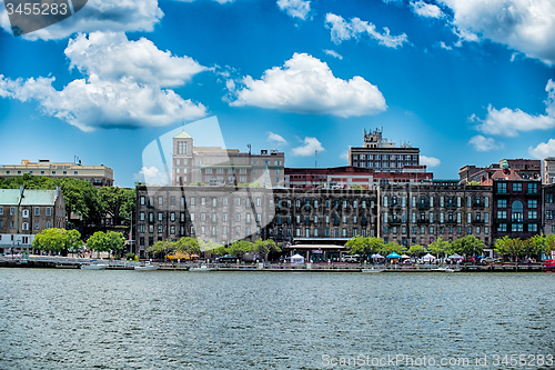 Image of Savannah Georgia USA downtown skyline