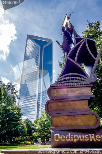 Image of charlotte nc skyline and street scenes during day time