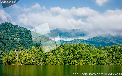 Image of lake santeetlah scenery in great smoky mountains