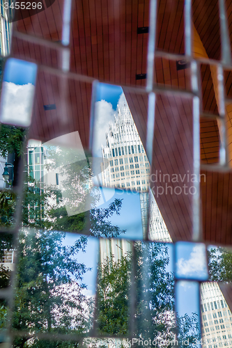 Image of charlotte nc skyline and street scenes during day time