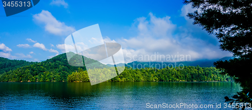 Image of lake santeetlah scenery in great smoky mountains