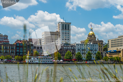 Image of Savannah Georgia USA downtown skyline