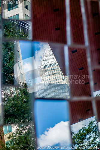 Image of charlotte nc skyline and street scenes during day time