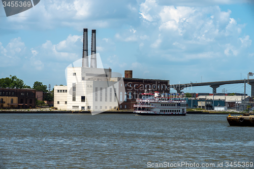 Image of Savannah Georgia USA downtown skyline