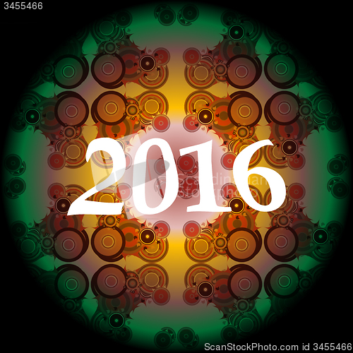 Image of 2016 creative greeting card design