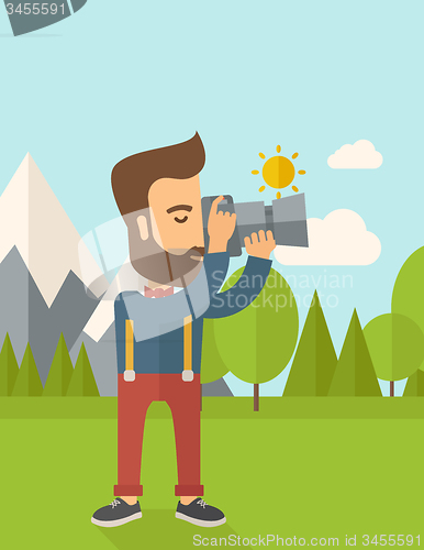 Image of Photographer taking a picture.
