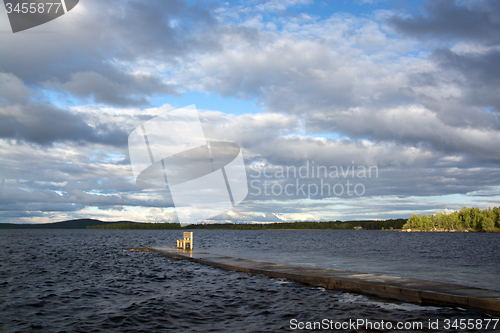 Image of lake Inari, Lapland, Finland