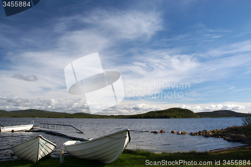 Image of lake Inari, Lapland, Finland