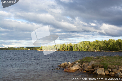 Image of lake Inari, Lapland, Finland