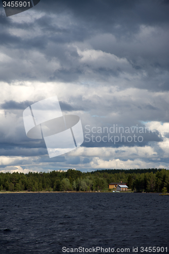 Image of lake Inari, Lapland, Finland