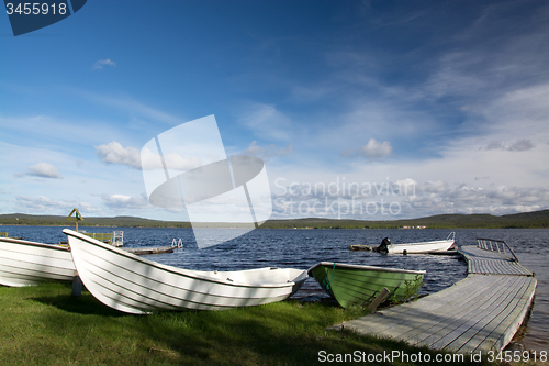 Image of lake Inari, Lapland, Finland