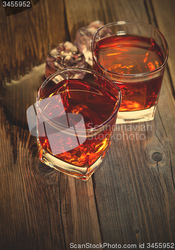 Image of whisky and ice