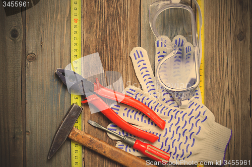 Image of old blocksmith tools