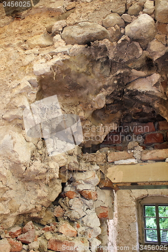 Image of dry rot on old wall